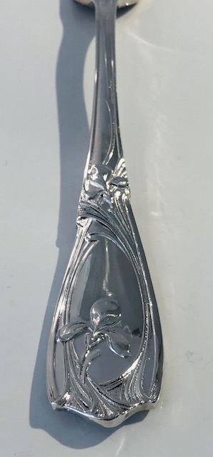 Ménagère, Christofle, art-nouveau, iris, monogramme du restaurant Maxim's