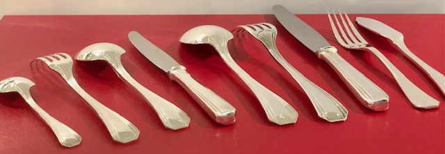 (Français) Rare ménagère Boréal/Palm, art-déco, Christofle, à ne surtout pas manquer !