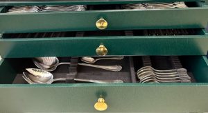 MÉNAGÈRE CHRISTOFLE, DIRECTOIRE/QUEUE DE RAT.